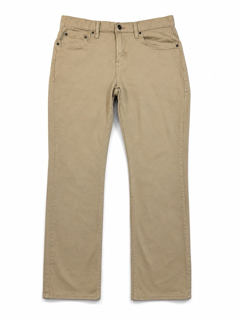 Old Navy Boot Cut Built-In Flex Khaki Pants Men’s 34x32 Beige Stretch Casual